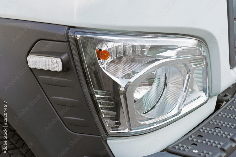 Fototapeta premium headlight of a modern lorry