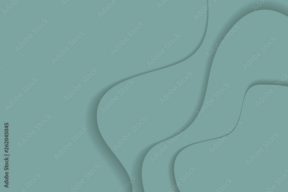 Abstract background template art made with paper cut shapes style in turquoise color. Modern, trendy, curvy, wavy shaped vector art. Abstract background template art made with paper cut shapes style in turquoise color. Modern, trendy, curvy, wavy shaped vector art.