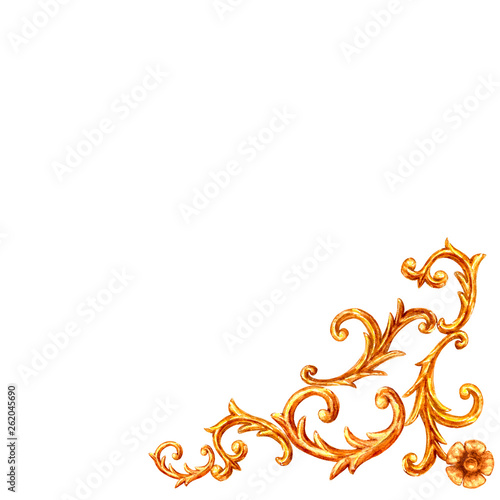 Baroque style element. Wate...