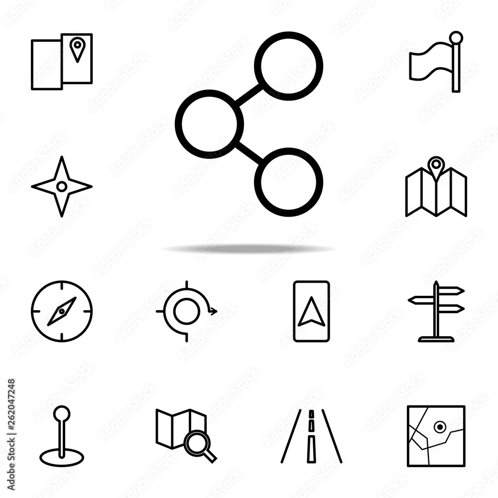 Fototapeta premium sign of distribution icon. Navigation icons universal set for web and mobile