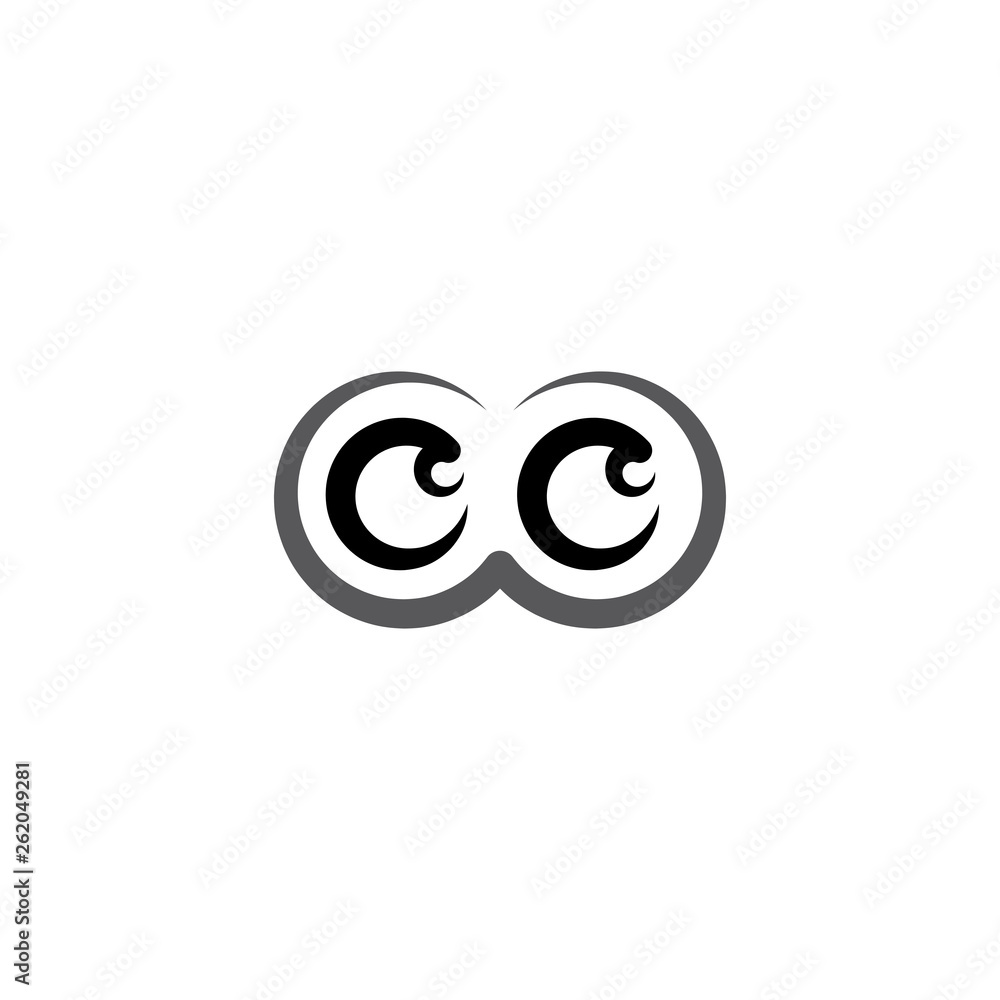 black eyes logo icon symbol design element black eyes logo icon symbol design element