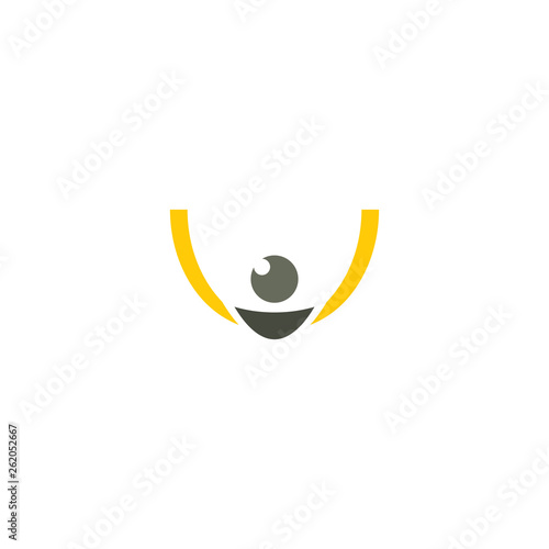 slingshot catapult logo vector icon symbol design element