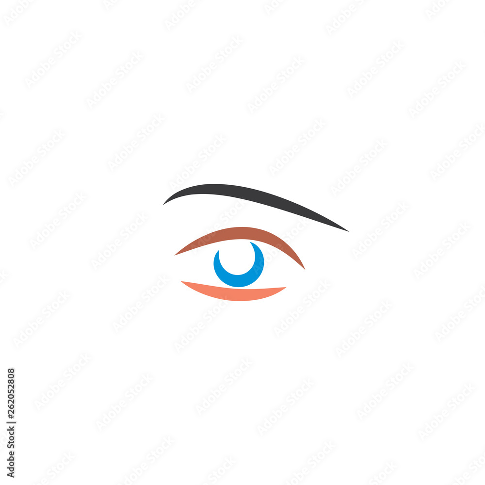 stylized human eye logo sign vector element stylized human eye logo sign vector element
