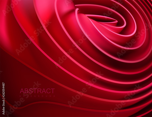 Smooth red shape.