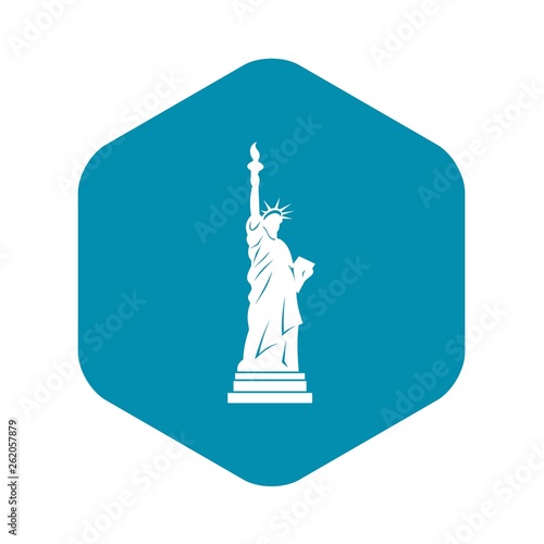 Statue of liberty icon. Simple illustration of statue of liberty vector icon for web