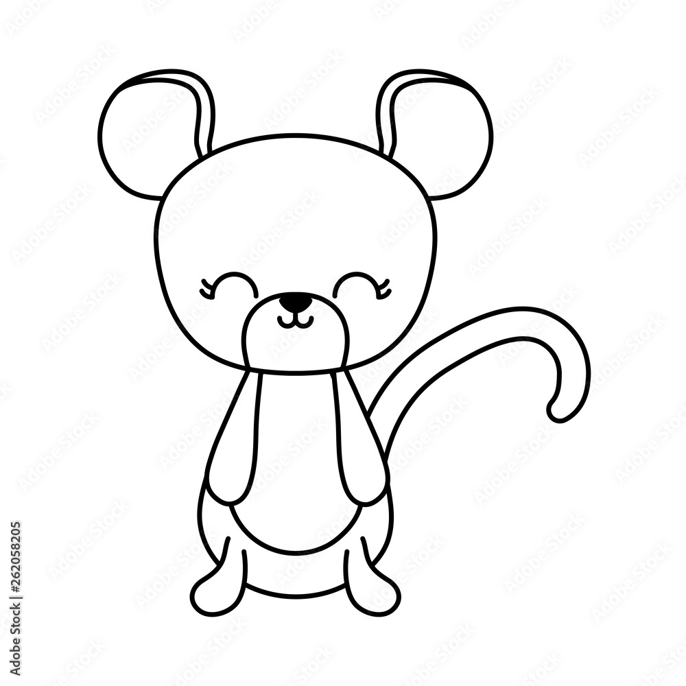 cute mouse animal isolated icon cute mouse animal isolated icon