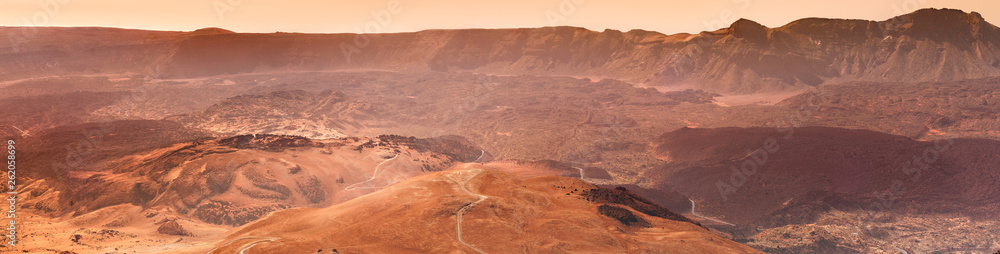 Fototapeta premium Volcanic landscape. El pico Teide, Tenerife, Spain