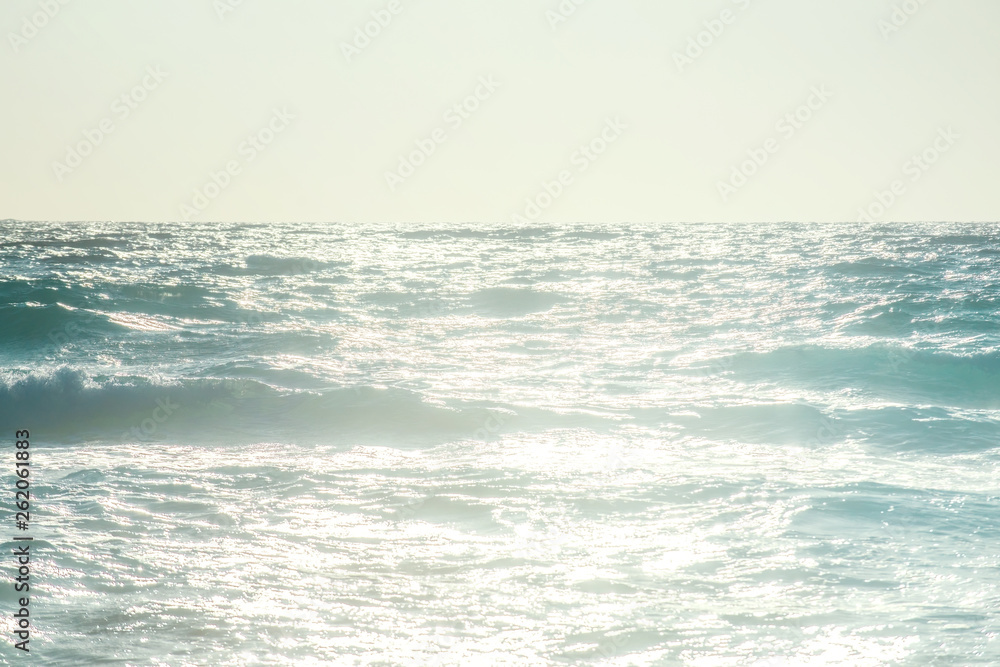 Obraz premium Waves on the beach of Falasarne, Greece, Crete