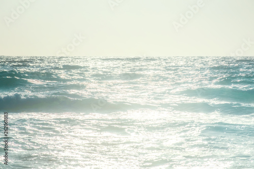 Waves on the beach of Falasarne  Greece  Crete