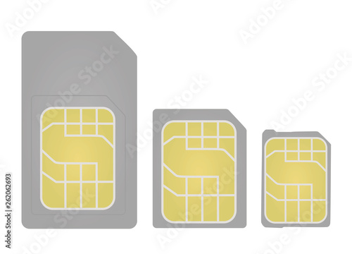 Sim cards. vector illustration