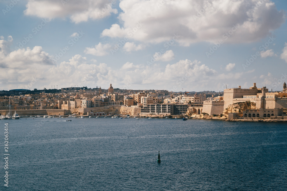 View of the Grand Harbour of Valletta, Malta