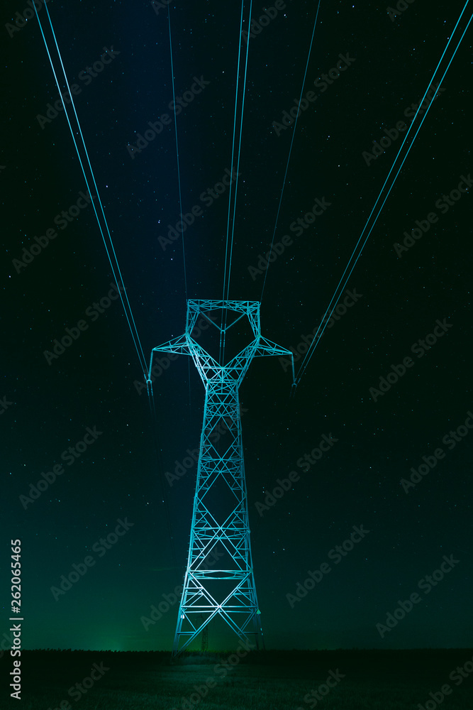 Obraz premium high tension tower