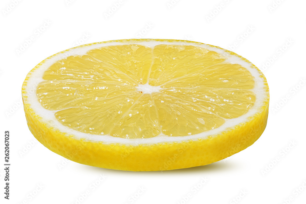 Fresh sliced lemon isolated on white background with clipping path Fresh sliced lemon isolated on white background with clipping path