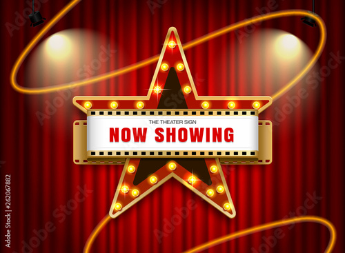 theater sign star