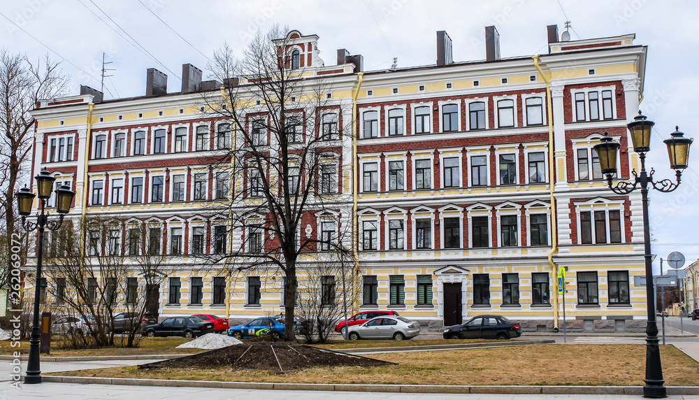 Vyborg, Russia. Architecture of the city. 