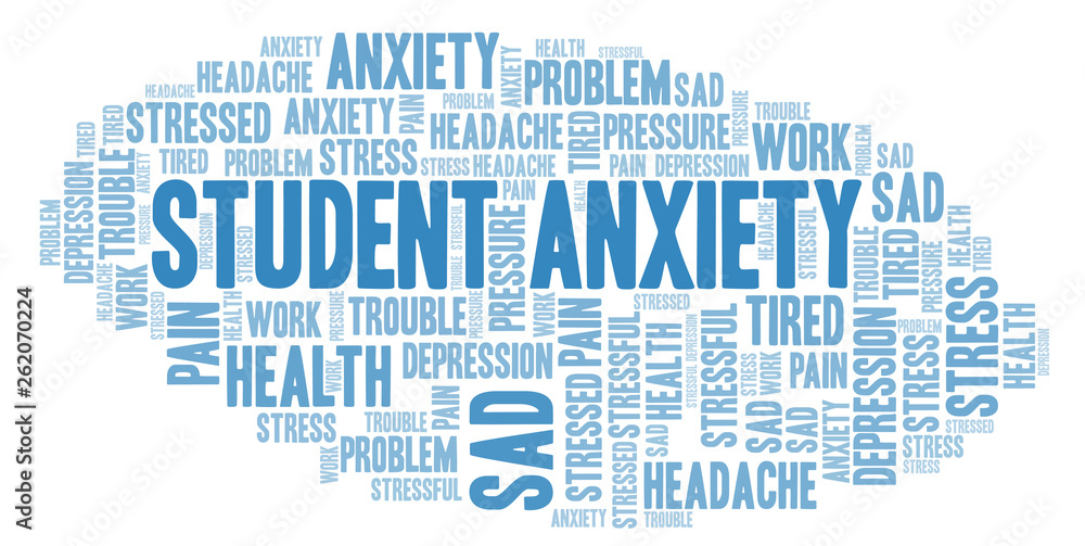 Student Anxiety word cloud. Student Anxiety word cloud.