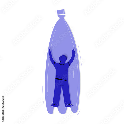 Zero waste, ecology protection vector illustration