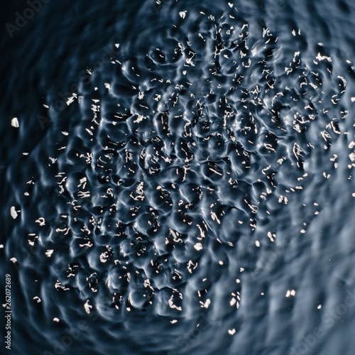 Photography The texture of water under the influence of vibration in 432 hertz