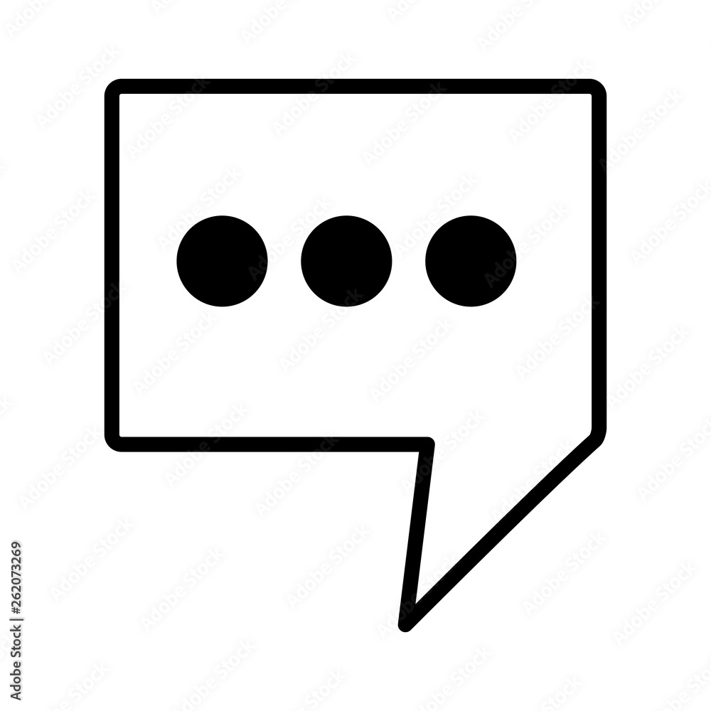 speech bubble message