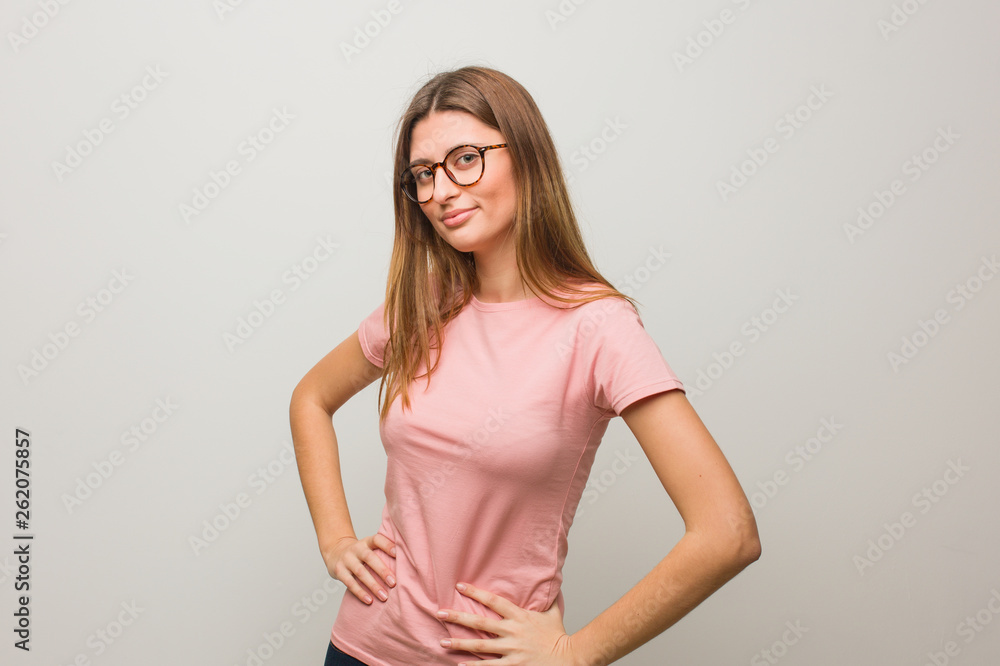 Young russian natural girl scolding someone very angry Young russian natural girl scolding someone very angry