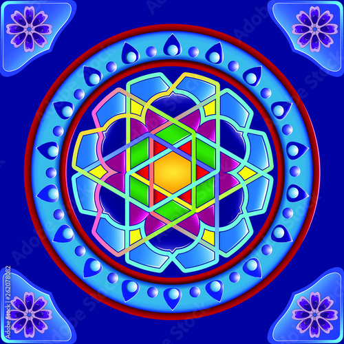 The traditional ornament of the inhabitants of the east and the Arab world.