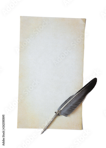 Empty old paper and beautif...