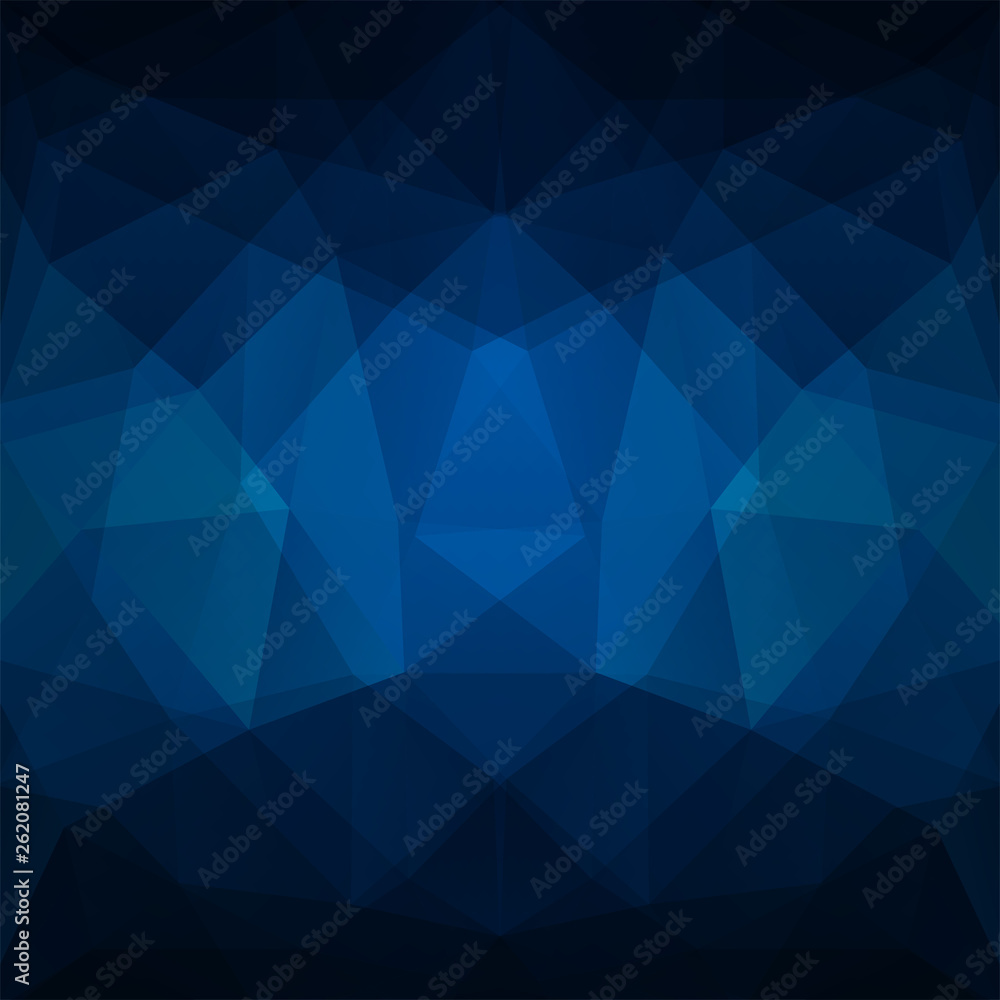 Abstract polygonal vector background. Dark blue geometric vector illustration. Creative design template.