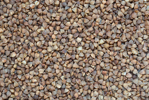 raw buckweat groats healhty food background