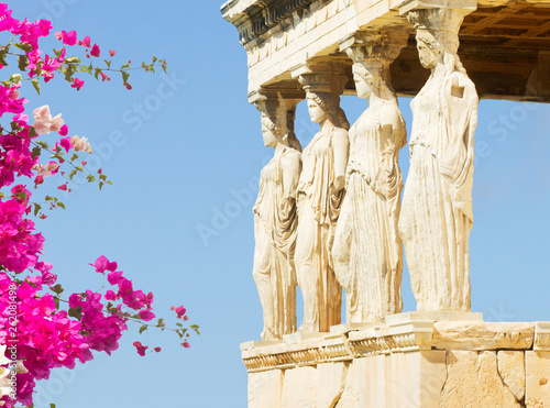 Erechtheion temple in Acropolis of Athens photo
