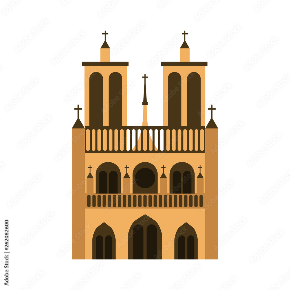 cathedral notre dame icon