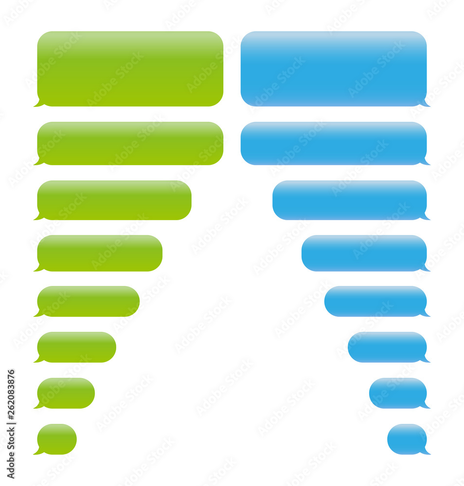 Obraz premium SMS chat bubbles set