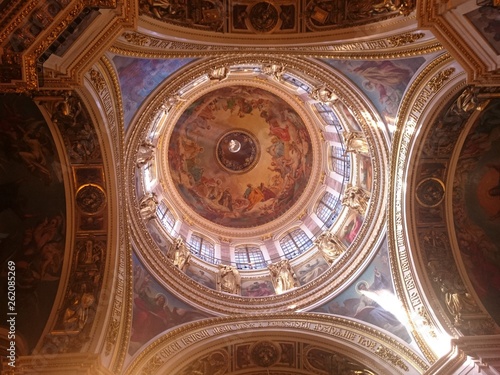 Interior of the Saint Isaac's Cathedral in St. Petersburg, Russia.