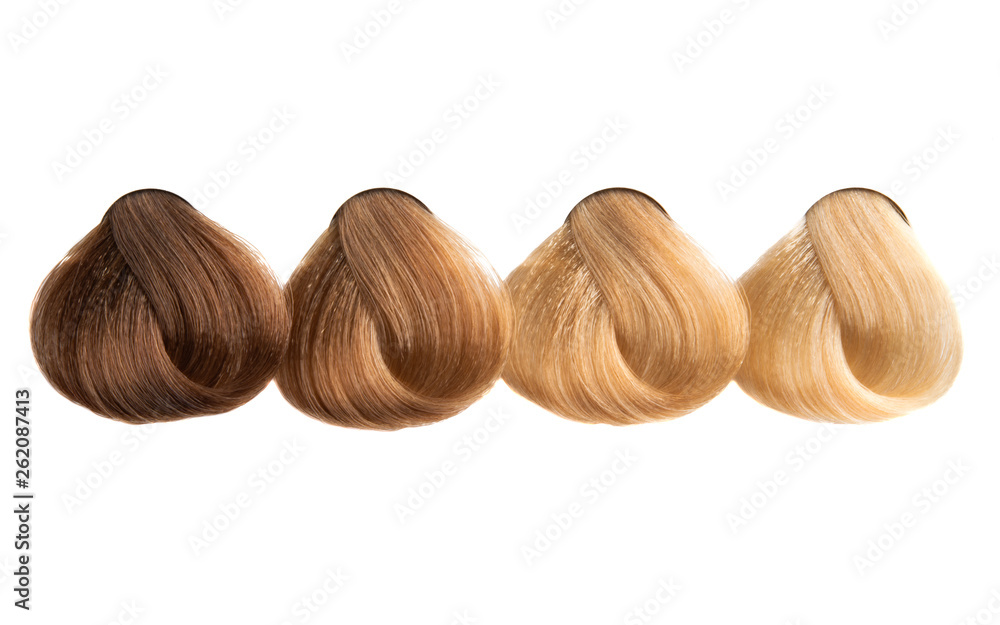 colored hair curl isolated colored hair curl isolated