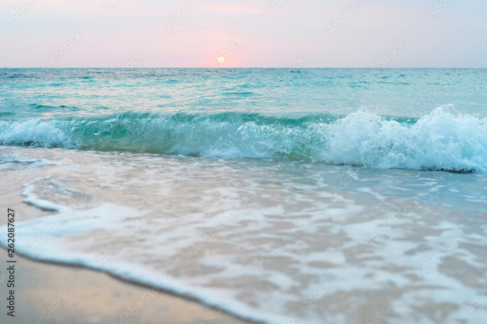 Baeutiful beach White sand beach with blue sea on Koh Samet island Thailand. - obrazy, fototapety, plakaty 