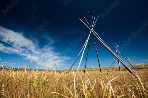 Big Hole National Battlefield, Montana. On August 9, 1877, 162 men of the 7th U.S. Infantry and Montana volunteers, made an early morning attack on a sleeping Nez Perce camp at this spot in the Big Hole Valley as a part of an ongoing attempt to forcibly relocate the tribe to a reservation in Idaho. Not suspecting a secondary force, Looking Glass neglected to post lookouts. Though the Nez Perce eventually 