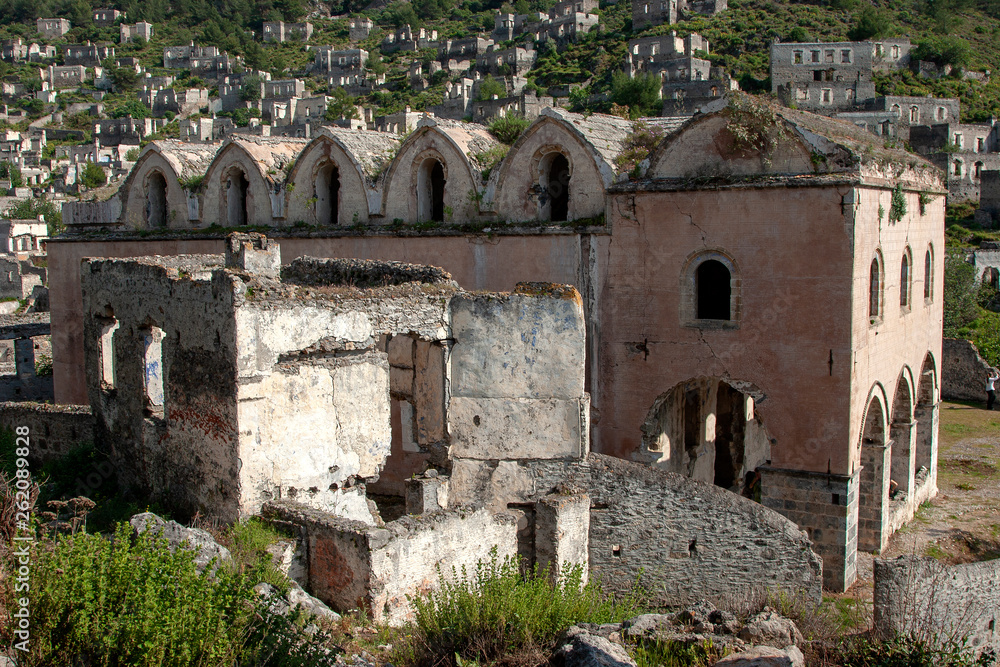 Kayakoy (karmylassos) old greek village in Fethiye,Turkey
