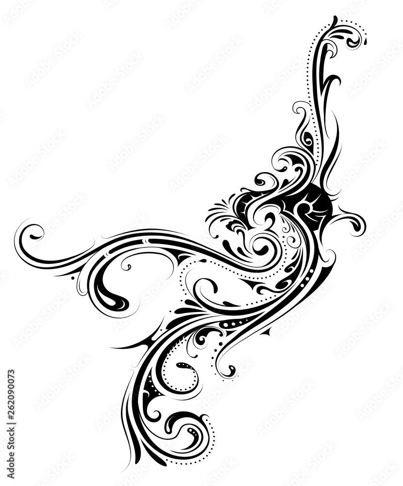 Floral ornamental abstraction Floral ornamental abstraction