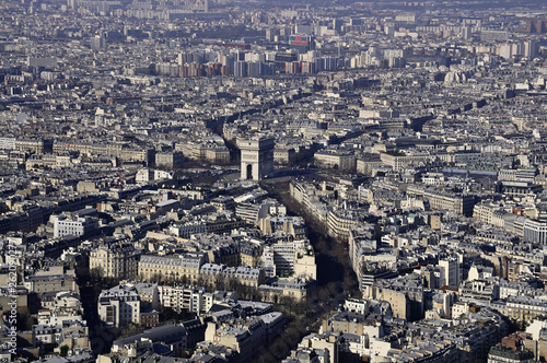 Panoramica del arco del triunfo 