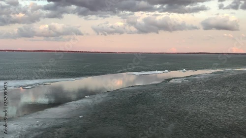 Lake Simcoe Toronto Ontario ice melting