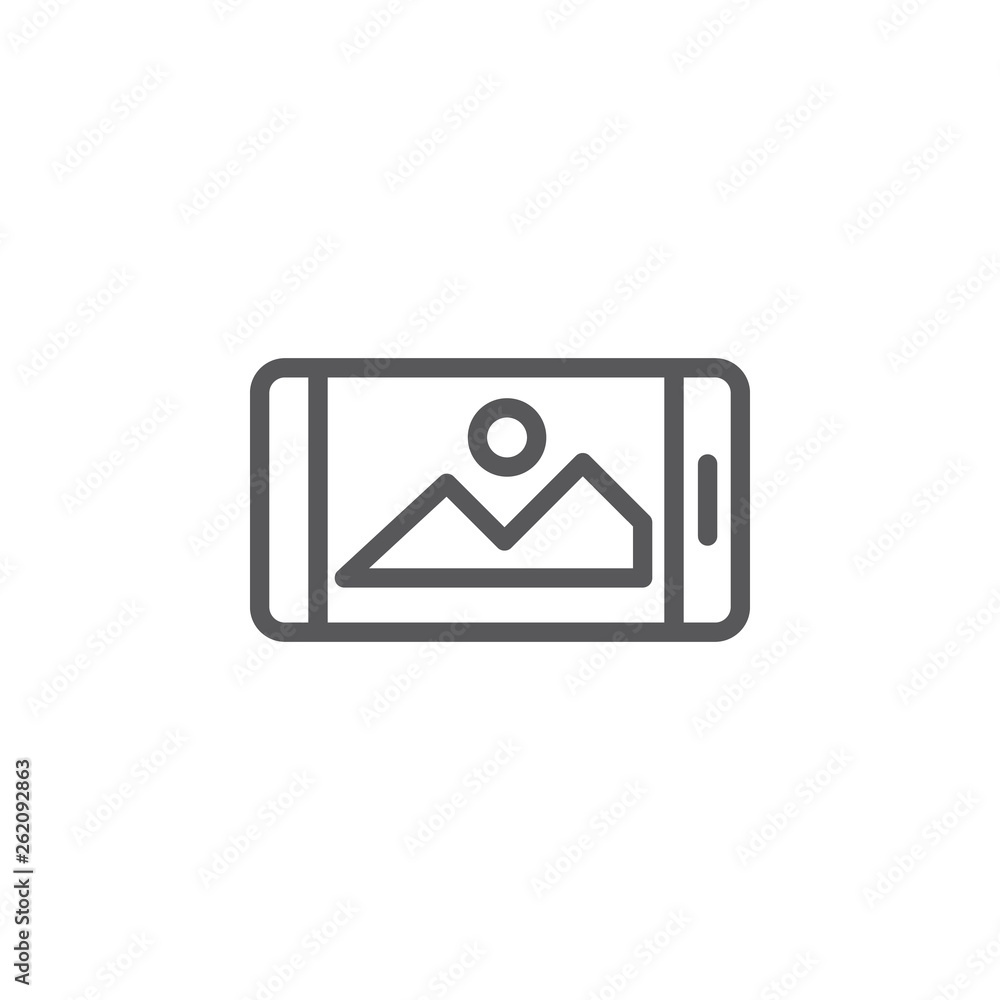 Mobile, landscape, mobile vector icon. Element of phone for mobile concept and web apps illustration. Thin line icon for website design and development. Vector icon Mobile, landscape, mobile vector icon. Element of phone for mobile concept and web apps illustration. Thin line icon for website design and development. Vector icon