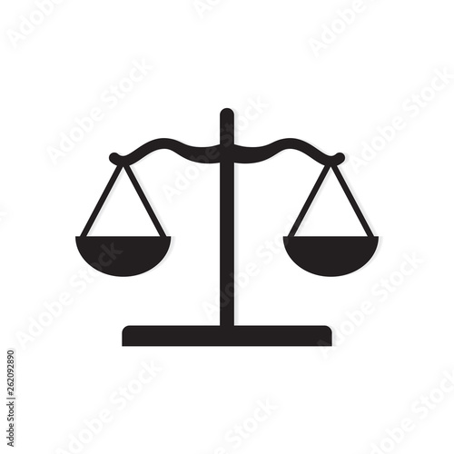 law scale icon- vector illustration