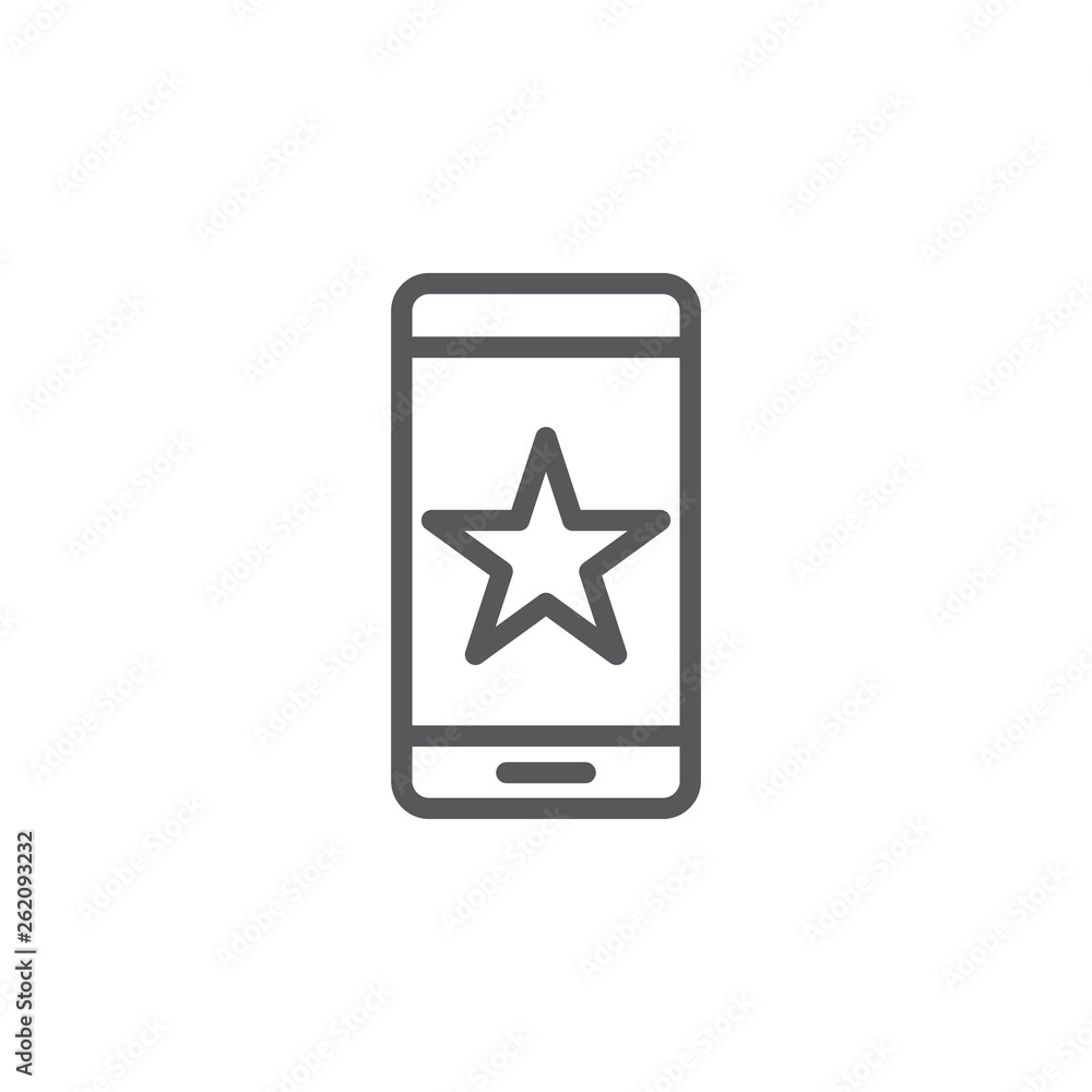 Mobile, star, best vector icon. Element of phone for mobile concept and web apps illustration. Thin line icon for website design and development. Vector icon Mobile, star, best vector icon. Element of phone for mobile concept and web apps illustration. Thin line icon for website design and development. Vector icon