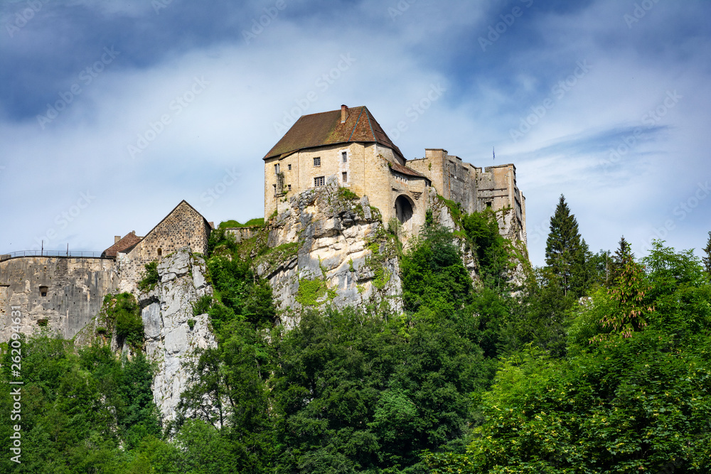Château de Joux à La Cluse-et-Mijoux, Déparement Doubs