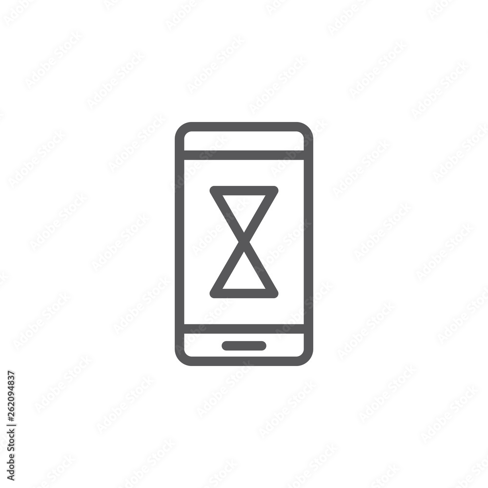 Loading, mobile, progress vector icon. Element of phone for mobile concept and web apps illustration. Thin line icon for website design and development. Vector icon Loading, mobile, progress vector icon. Element of phone for mobile concept and web apps illustration. Thin line icon for website design and development. Vector icon