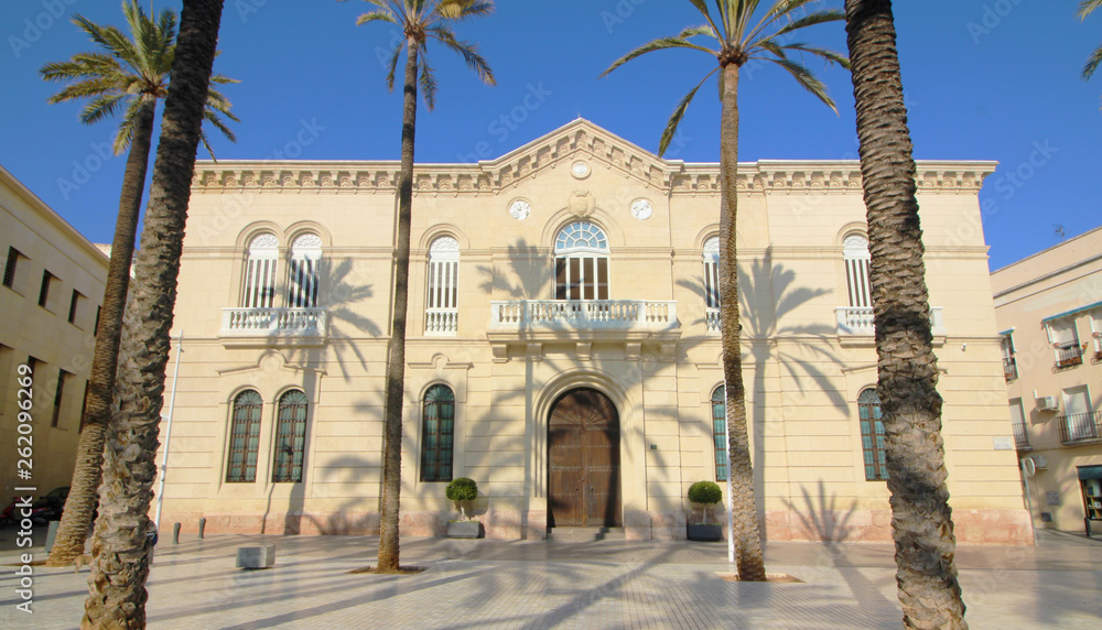 Centro histórico de Almería, España