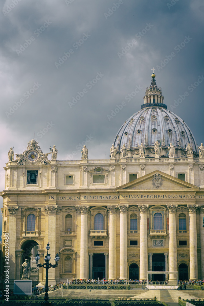 St Peter's Basilica, Vatican, Rome, Italy.