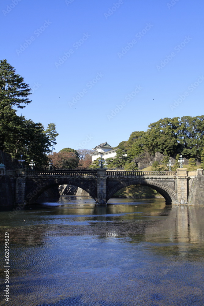 皇居 二重橋と伏見櫓