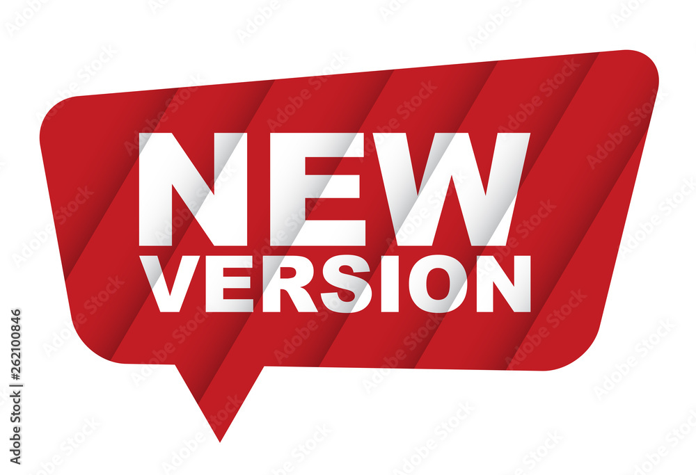 red vector banner new version red vector banner new version
