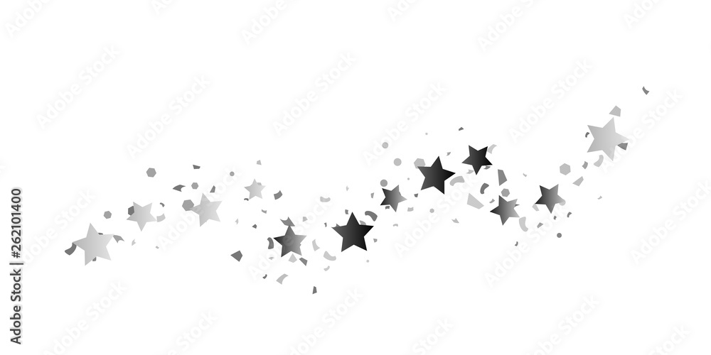 Fototapeta premium Silver glitter confetti