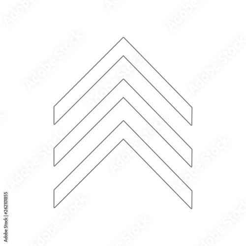 Military emblem rank icon. Element of Army for mobile concept and web apps icon. Outline, thin line icon for website design and development, app development